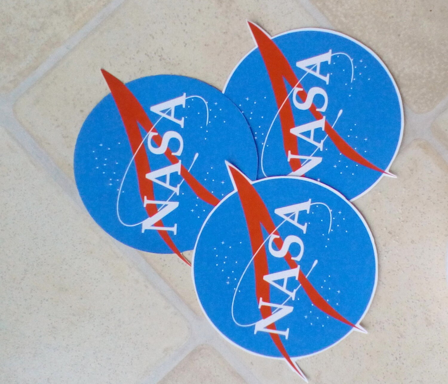 3 Glossy NASA Stickers Paper &amp; Party Supplies Paper Stickers