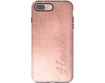 Rose gold iPhone 7 Plus case, Galaxy S8 case, iPhone 7 case, iPhone 6s/6s Plus/6/6 Plus cases, iPhone cases for girls, Galaxy S7 Edge case