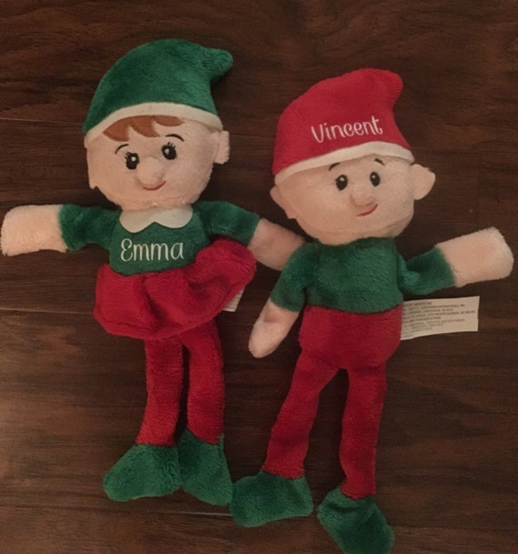 personalized plush elf