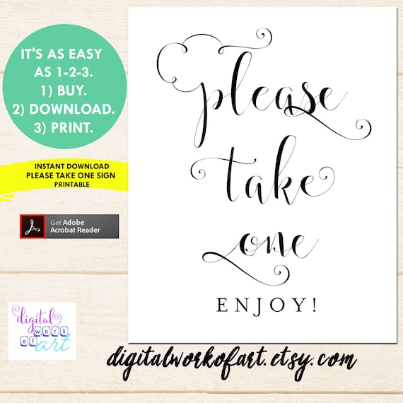 please-take-one-favor-sign-printable-calligraphy-favors-sign