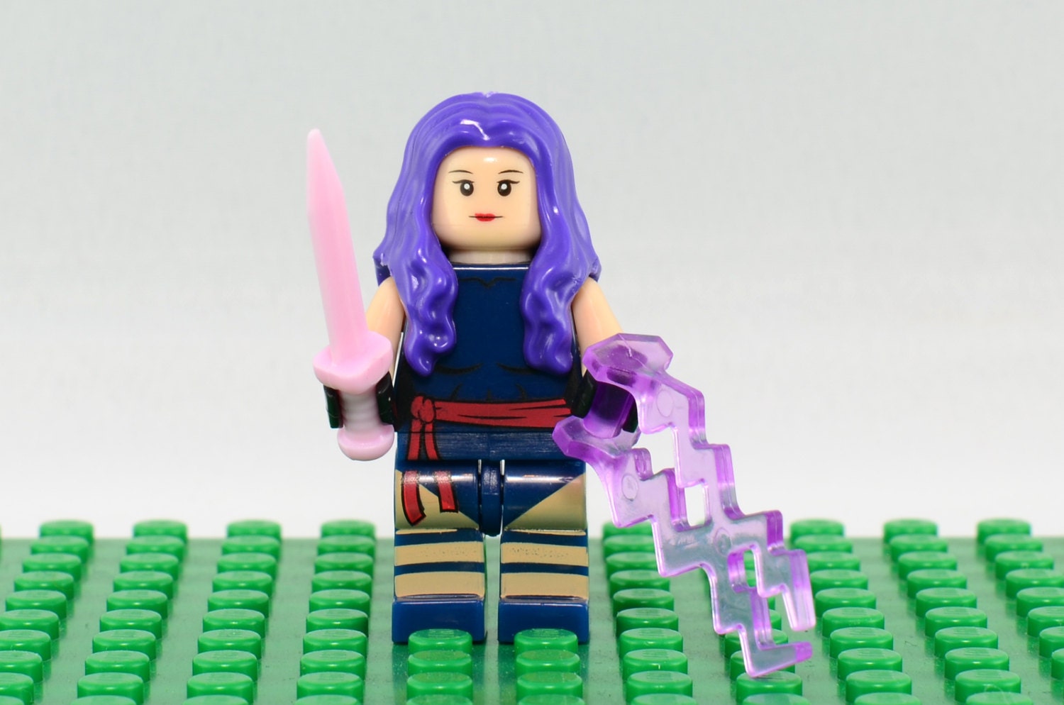 Psylocke Custom minifigure Lego Compatible Marvel Comics