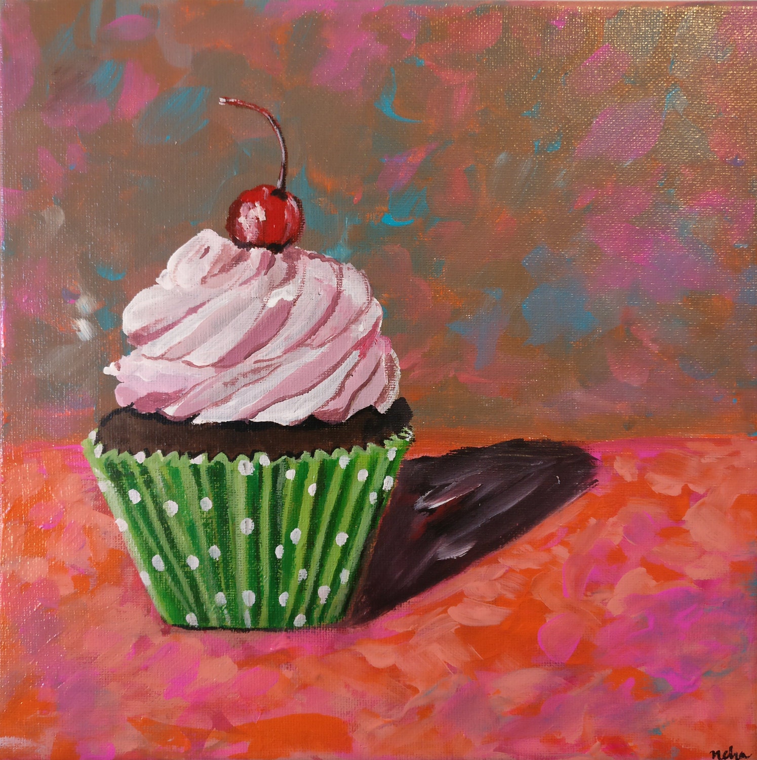 original-cupcake-painting-kitchen-wall-art-cupcake-art