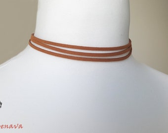 Choker necklace vintage necklace multi Brown