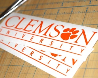 Clemson University Sticker | Clemson Tigers Sticker | Clemson Decal