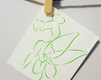 Tinkerbell Car Decal Tinkerbell Decal Tinkerbell Sticker Disney Decal Disney Car Decal Disney Sticker Disney Princess