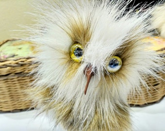 Stuffed Owl Toy Stuffed owl Plush Owl Toy Animal Plush Toy Kawaii Miniature Tiny Plush Owl Artificial fur Baby Gift Gift Owl Halloween gifts