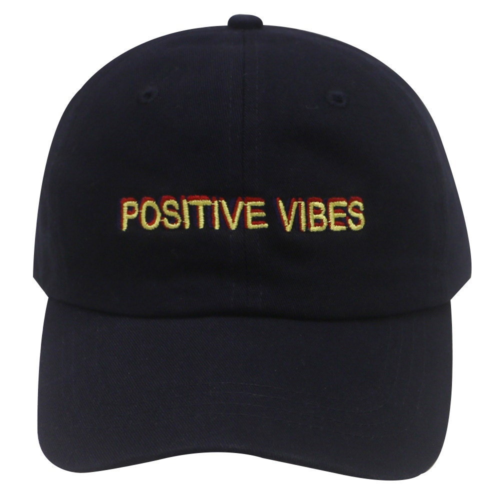 Capsule Design Positive Vibes Dad Hat in Navy