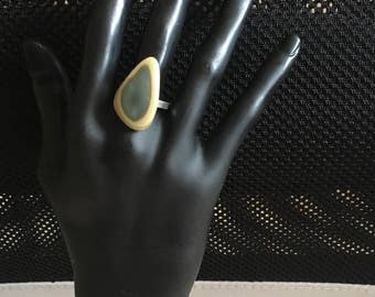 Ring with imperial Jasper