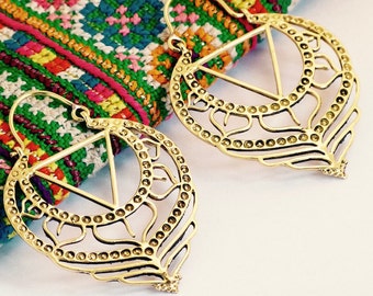 Boucles d'oreilles géométrie sacrée