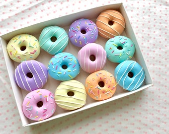 30g Pastel Doughnut Sewing Pattern Weights | Set of 12 | AWARD WINNING | Great Gift for Sewists of All Abilities | Ideal for Birthdays