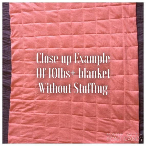 Toddler Bed Size Weighted Blanket Custom Made To Order