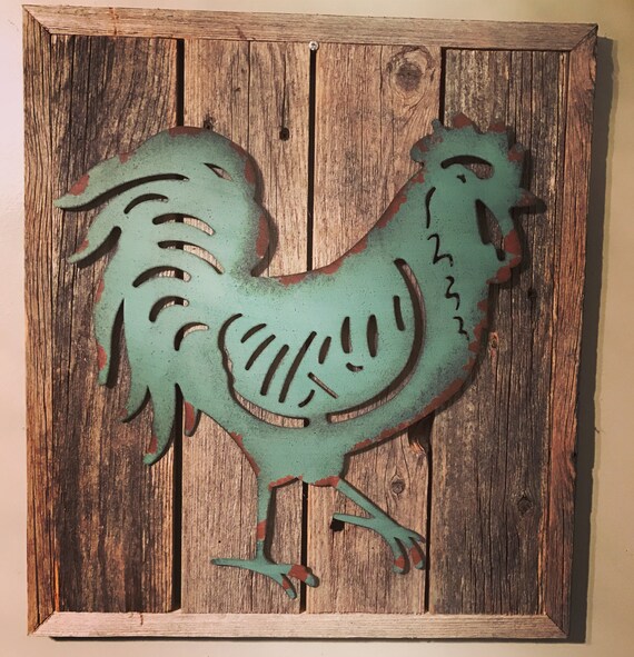 Rooster Decor Tin Rooster Rustic Decor Rooster   Il 570xN.1188042533 56k3 