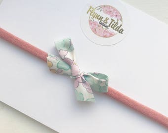 Baby headband, liberty print, bow headband, baby headbands