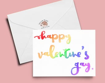 Gay valentines day | Etsy