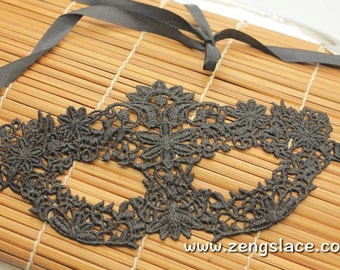 Masquerade Mask Lace, Party Mask, Black Venice Lace Mask, Eye Mask, Gothic mask, Christmas Gift, Carnival Mask, Venetian Mask, LM-18-BL