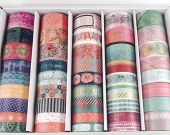 45 Pcs Recollections Washi Tape / Crafting Tape / Washi Tape Set / Planner Accessories / Adhesive Tape / Scrapbook Supply / Creative Crafts
