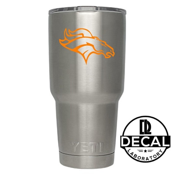 Yeti Decal Sticker - Denver Broncos Decal Sticker For Yeti RTIC Rambler Tumbler Coldster Beer Mug
