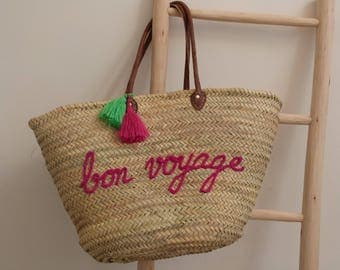 personalized french market basket,monogrammed straw bag,beach tote,moroccan basket,straw tote handbag,beach bag,french basket,natural basket