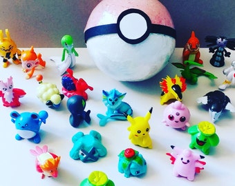 Pokemon Bath Bomb With Character Inside
