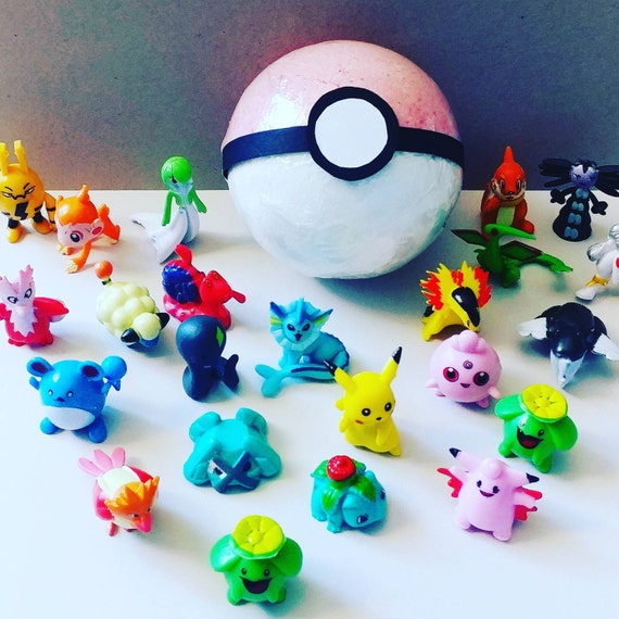 Large Pokemon Inspired Bath Bomb With Toy Inside