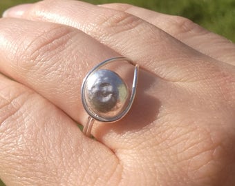 Silver ring made with recycled silver