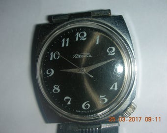 Vintage 80s Soviet USSR mechanical mens Wrist watch Rocket RAKETA Petrodvorets watch factory, RARE, Original!