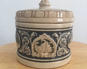 Hand painted Vintage Canister