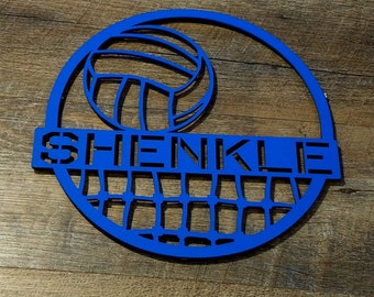 Volleyball Award, Team Award, Coach Gift, Senior Gift, Volleyball Gift Personalized by color and personalized name. 6", 12", 24" Sizes.