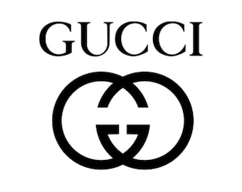 Sticker vinyl decal GUCCI C /mode couture décoration mode murale