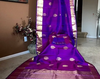 Hand Woven Pure Silk Exclusive Kanchipuram Saree.