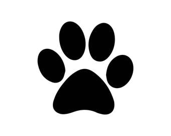 Paw Monogram Svg, Paw Print Svg, Dog Svg, Paw Cricut Cut Files, Paw Silhouette Cut Files