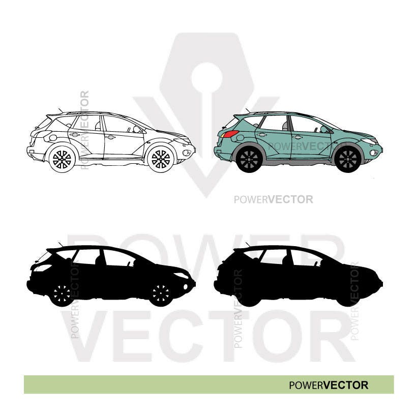 Nissan Murano Svg, Eps, Dxf, Png High Quality Vector Download Print and