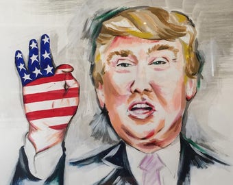 Donald Trump (original) painting