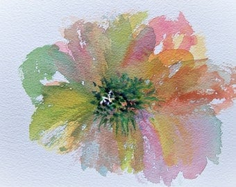Flower Painting Abstract Painting Watercolor Flowers Floral Painting Original Watercolor Painting