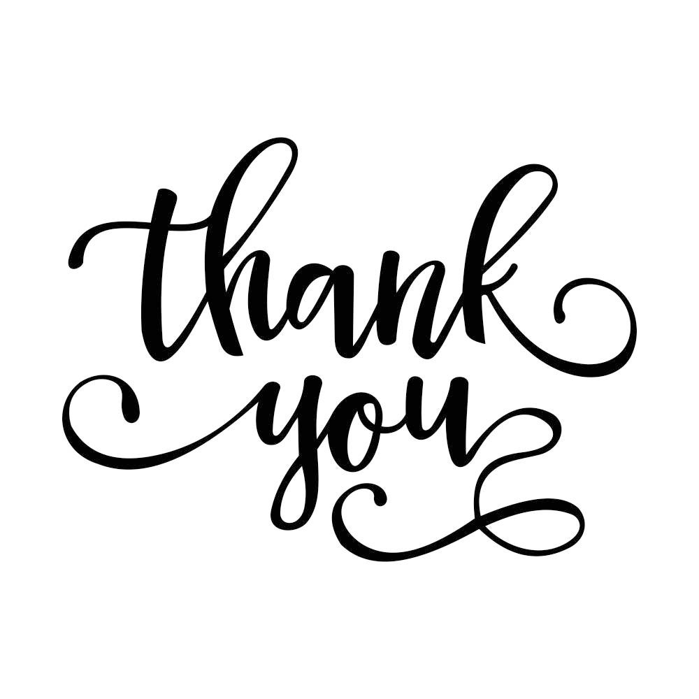 Thank You Phrase Graphics SVG Dxf EPS Png Cdr Ai Pdf Vector 