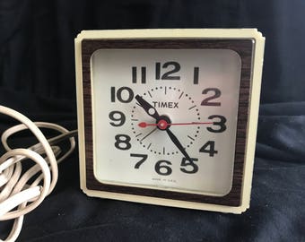 1960's Vintage TIMEX Alarm Clock