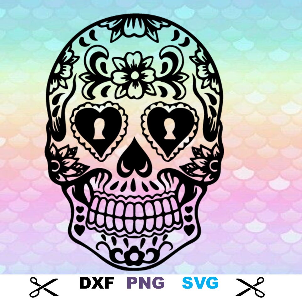 Download 4 Sugar Skull Day of the Dead Monogram Svg Monogram Svg ...