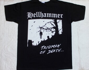 hellhammer triumph of death'83 celtic frost triptykon new black t-shirt