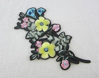 Flower Patch Iron on Patch DIY Patch Embroidered Patch Applique ...