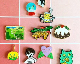 SECONDS SALE, enamel pins