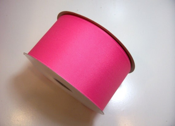 Wide Pink Ribbon Offray Hot Pink Grosgrain Ribbon Inches