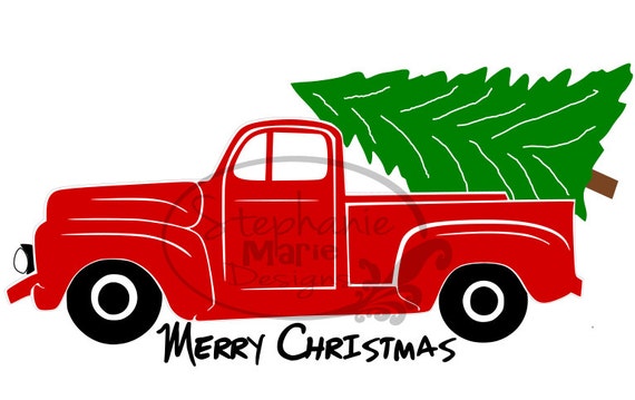 Download Christmas Truck-SVG Cut File for use with Silhouette Studio