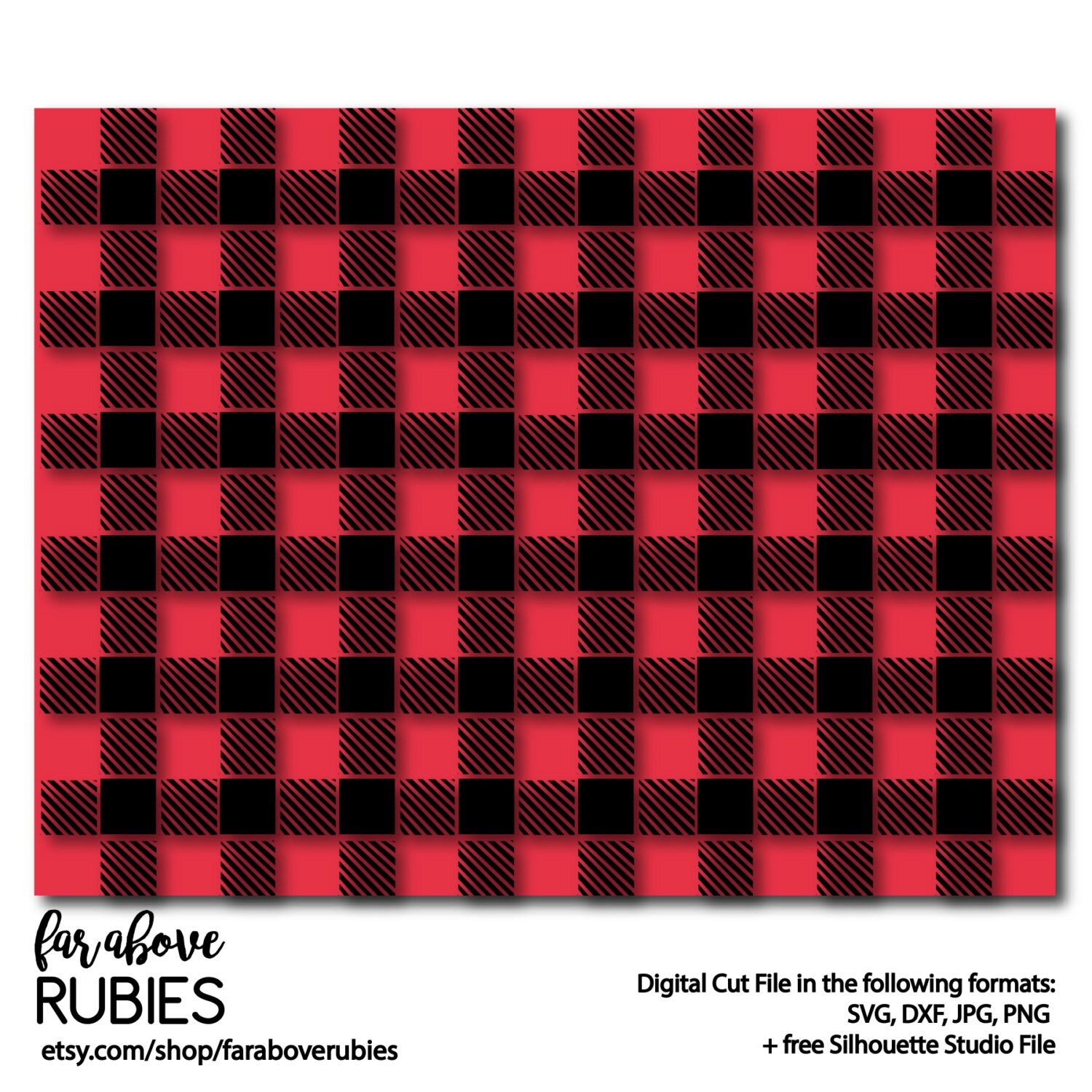 Buffalo Plaid Check Pattern for use in your own designs SVG