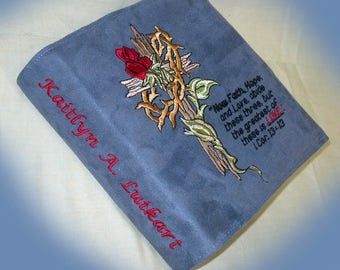 Bible cover, Custom Bible Cover, Bible book cover, Embroidered bible cover, personalized Bible cover, for teens / for adults