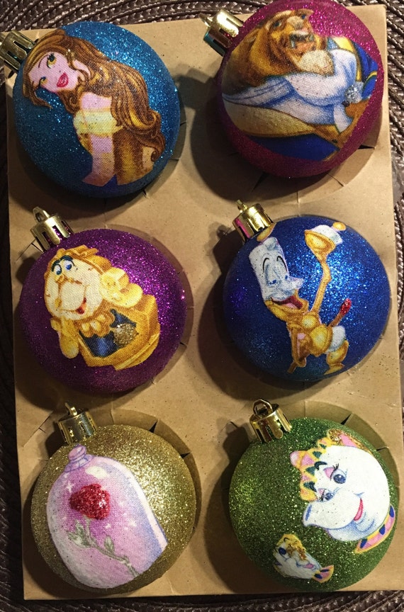 beauty and the beast christmas ornaments by creativegitana beauty and the beast christmas ornaments by creativegitana