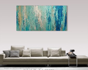 Palette Knife Painting, Modern Painting, Art, LARGE Painting, Wall decor, Wall Art, Canvas Art, Acrylic painting, Art by Gabriela
