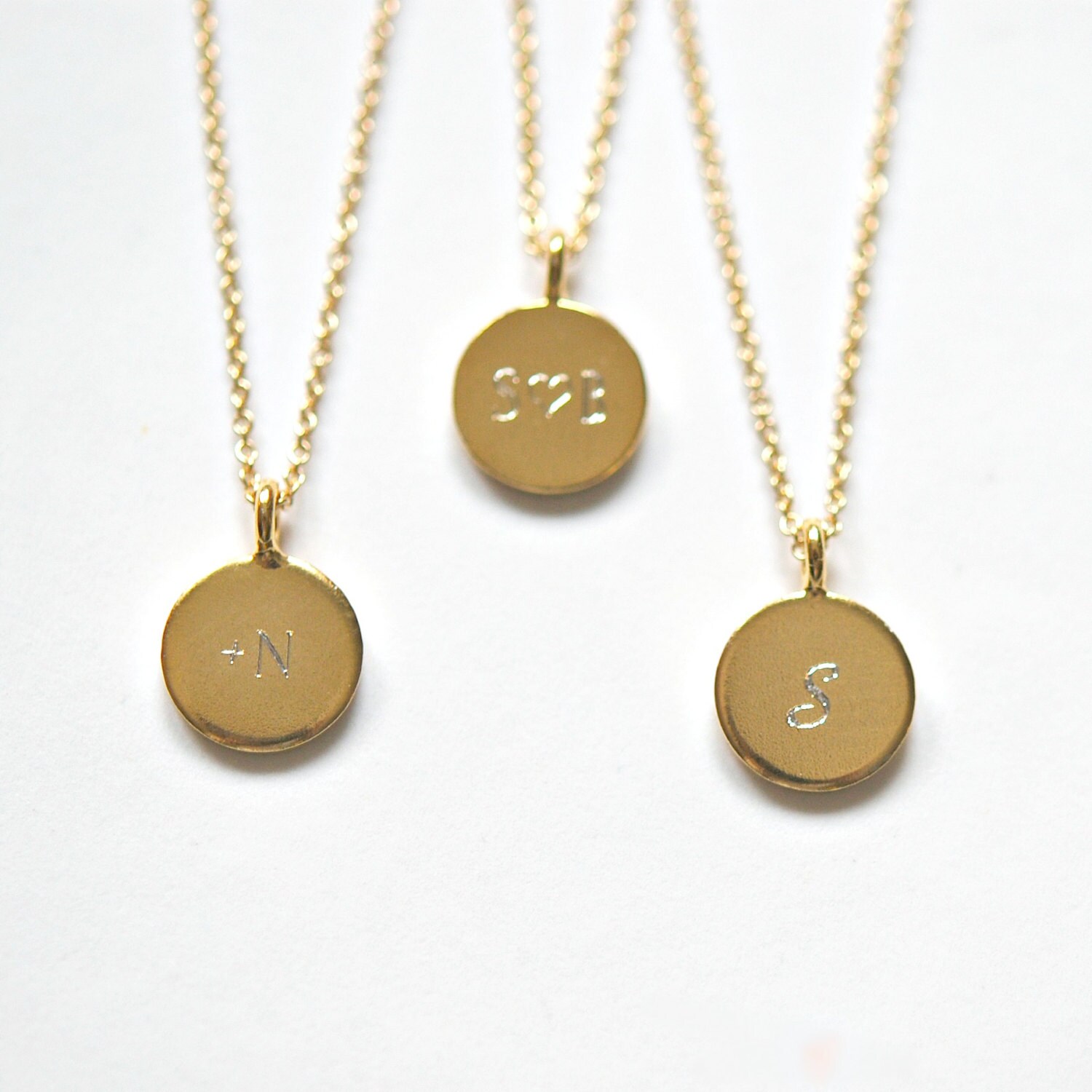 gold pendant necklace engraved or blank custom name small gold pendant necklace engraved or blank custom name small