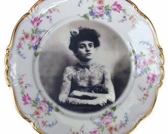The Tattooed Lady Portrait Plate 7.75"