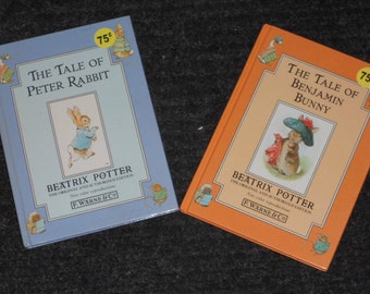 Beatrix Potter Books-The Tale of Peter Rabbit & The Tale of Benjamin Bunny-Lot of 2