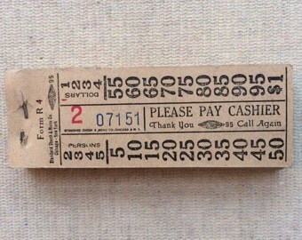 Vintage Ticket Booklet